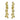 Resort Minorca Sea Branch Gold Drop Earrings by Georgie Quinn